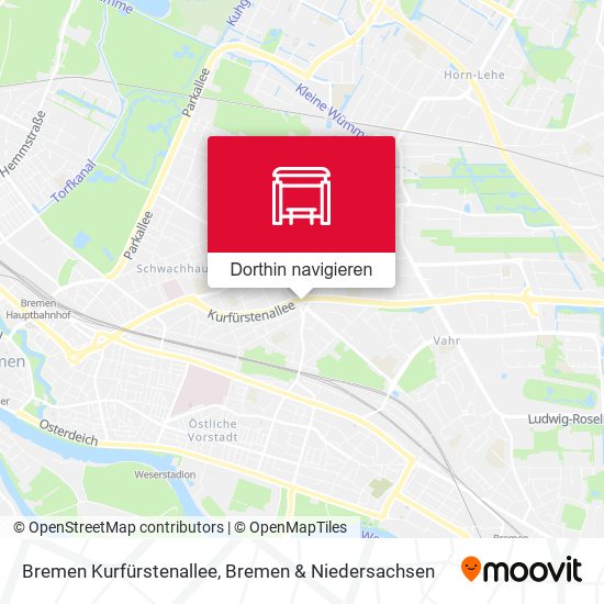 Bremen Kurfürstenallee Karte