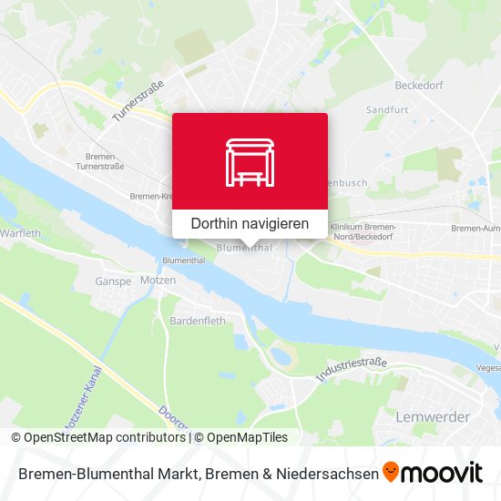 Bremen-Blumenthal Markt Karte