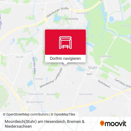 Moordeich(Stuhr) am Hexendeich Karte