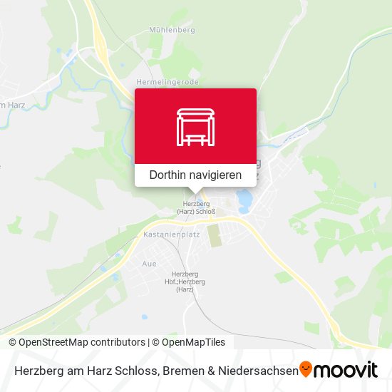 Herzberg am Harz Schloss Karte