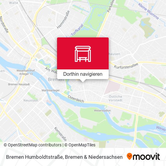 Bremen Humboldtstraße Karte