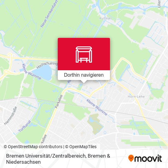 Bremen Universität / Zentralbereich Karte