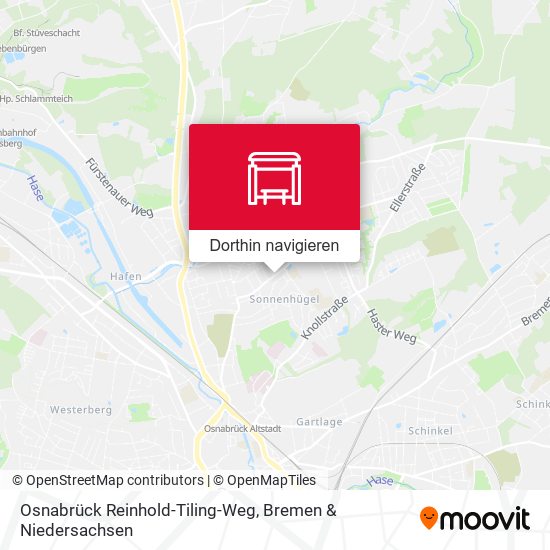 Osnabrück Reinhold-Tiling-Weg Karte