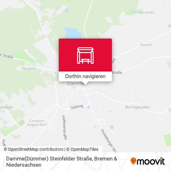 Damme(Dümmer) Steinfelder Straße Karte