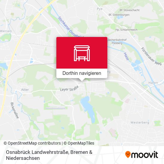 Osnabrück Landwehrstraße Karte