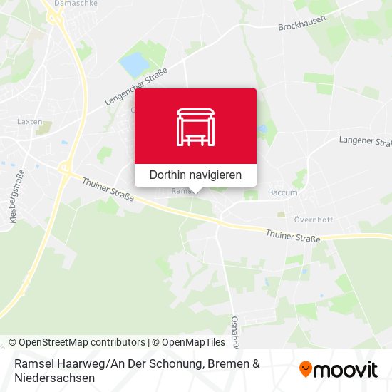 Ramsel Haarweg/An Der Schonung Karte