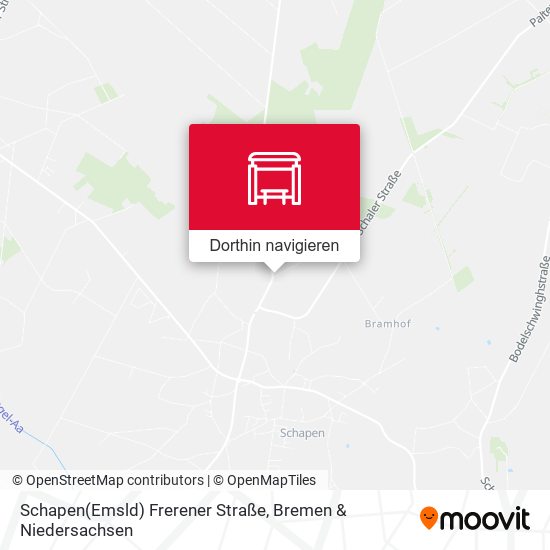 Schapen(Emsld) Frerener Straße Karte