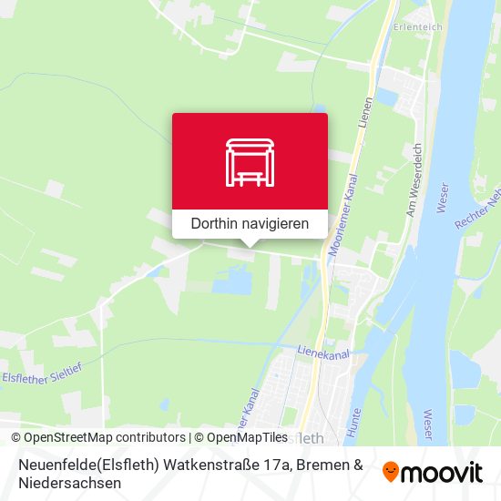 Neuenfelde(Elsfleth) Watkenstraße 17a Karte