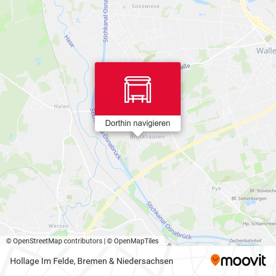 Hollage Im Felde Karte