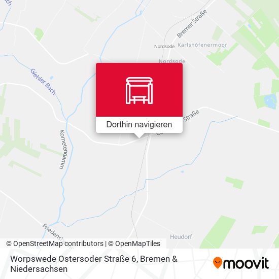 Worpswede Ostersoder Straße 6 Karte