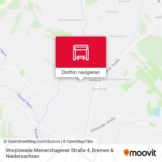 Worpswede Meinershagener Straße 4 Karte