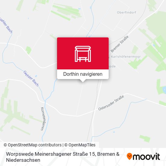 Worpswede Meinershagener Straße 15 Karte