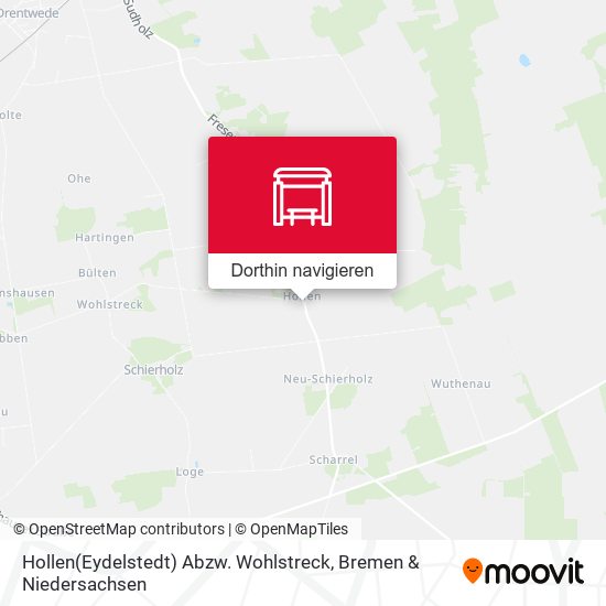 Hollen(Eydelstedt) Abzw. Wohlstreck Karte