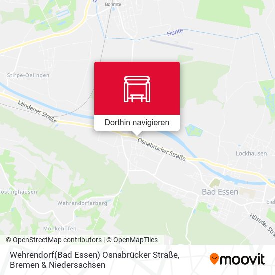 Wehrendorf(Bad Essen) Osnabrücker Straße Karte