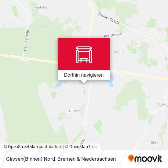 Glissen(Binnen) Nord Karte