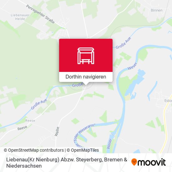 Liebenau(Kr Nienburg) Abzw. Steyerberg Karte