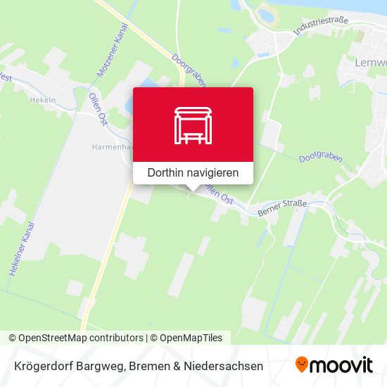 Krögerdorf Bargweg Karte