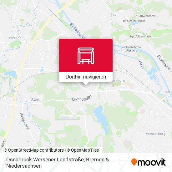 Osnabrück Wersener Landstraße Karte