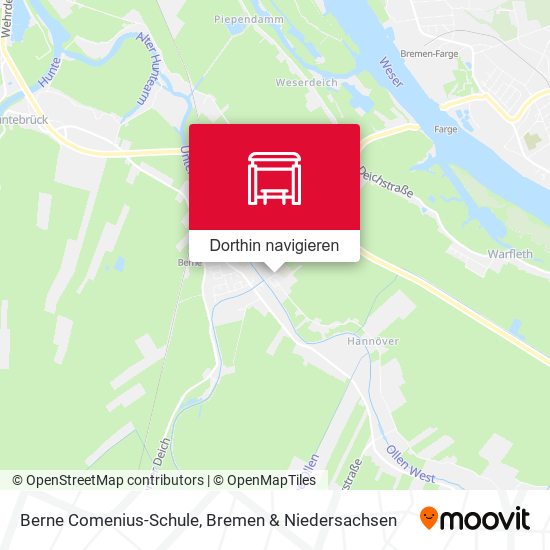 Berne Comenius-Schule Karte