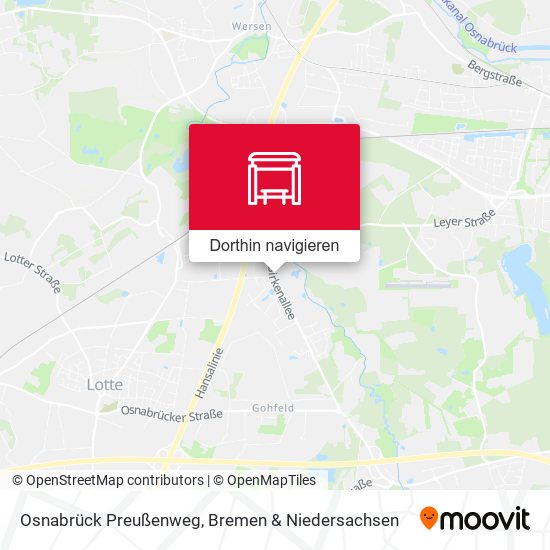 Osnabrück Preußenweg Karte