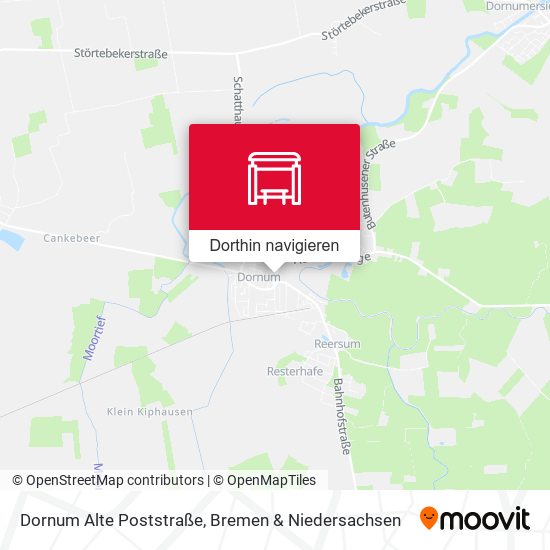 Dornum Alte Poststraße Karte