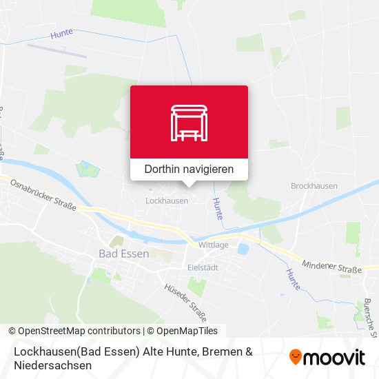 Lockhausen(Bad Essen) Alte Hunte Karte