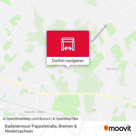 Badenermoor Pappelstraße Karte