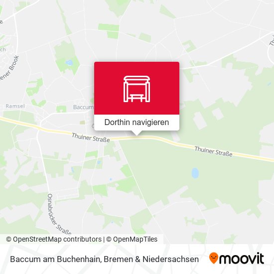 Baccum am Buchenhain Karte