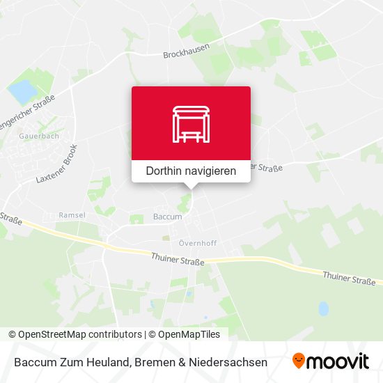 Baccum Zum Heuland Karte
