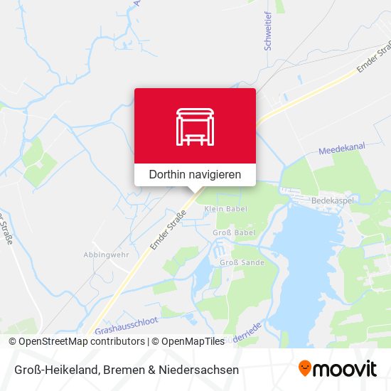 Groß-Heikeland Karte