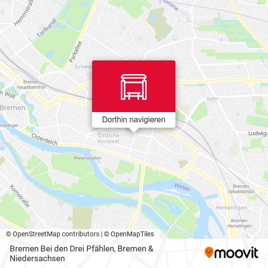 Bremen Bei den Drei Pfählen Karte