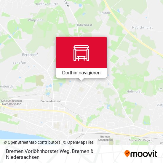 Bremen Vorlöhnhorster Weg Karte