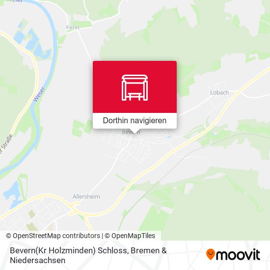 Bevern(Kr Holzminden) Schloss Karte