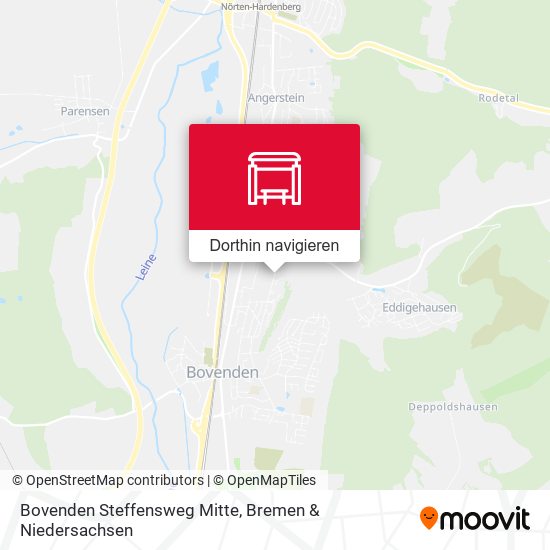 Bovenden Steffensweg Mitte Karte