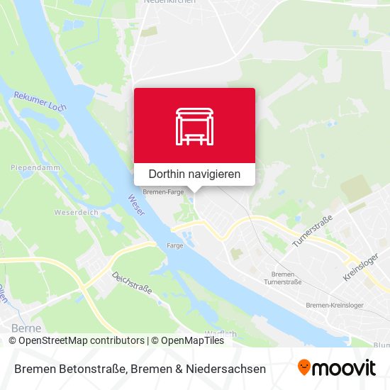 Bremen Betonstraße Karte