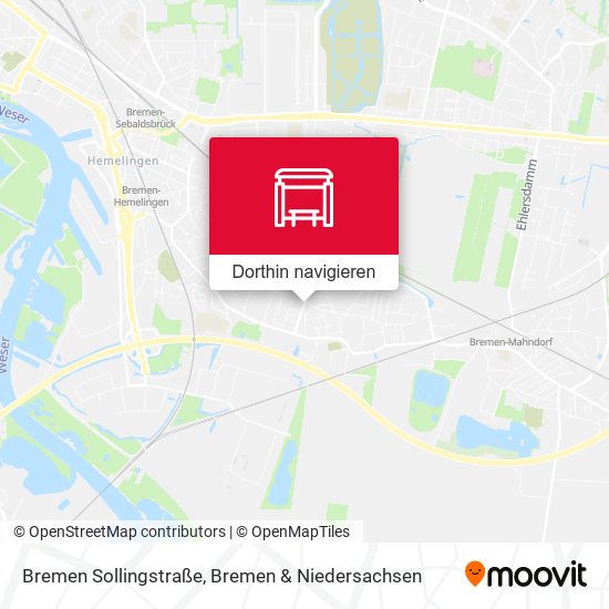 Bremen Sollingstraße Karte