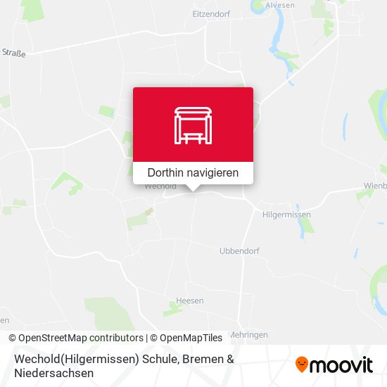 Wechold(Hilgermissen) Schule Karte