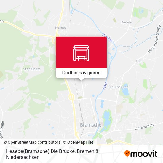 Hesepe(Bramsche) Die Brücke Karte