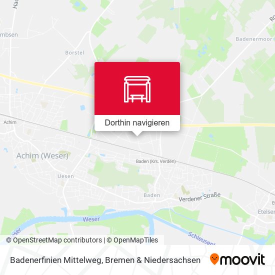 Badenerfinien Mittelweg Karte