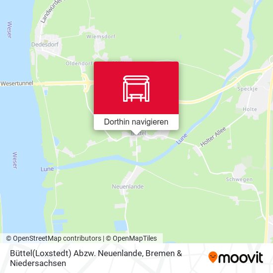 Büttel(Loxstedt) Abzw. Neuenlande Karte