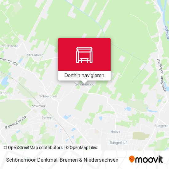 Schönemoor Denkmal Karte