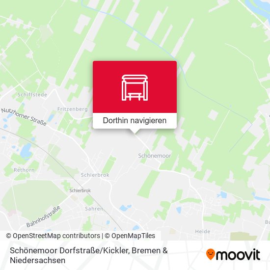 Schönemoor Dorfstraße/Kickler Karte