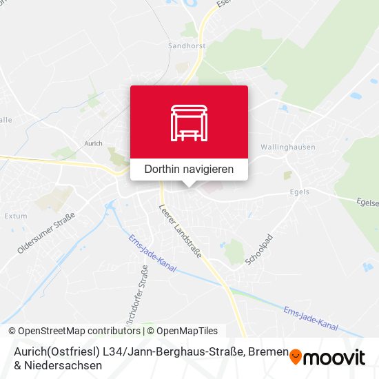 Aurich(Ostfriesl) L34 / Jann-Berghaus-Straße Karte