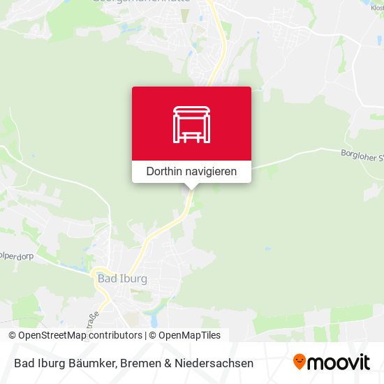 Bad Iburg Bäumker Karte