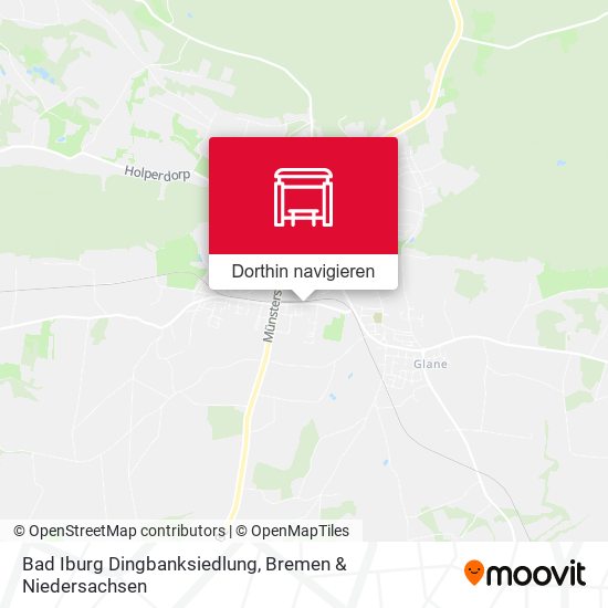 Bad Iburg Dingbanksiedlung Karte