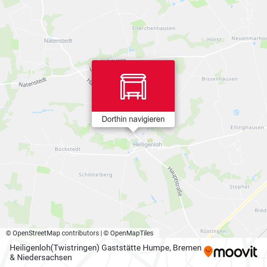 Heiligenloh(Twistringen) Gaststätte Humpe Karte