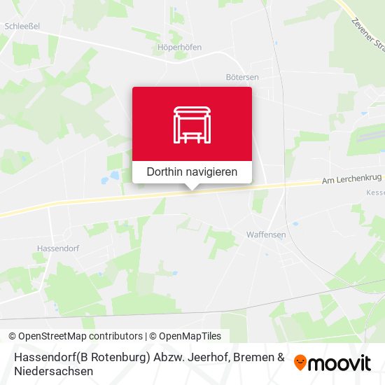Hassendorf(B Rotenburg) Abzw. Jeerhof Karte
