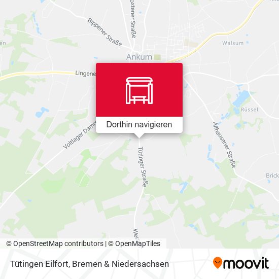 Tütingen Eilfort Karte