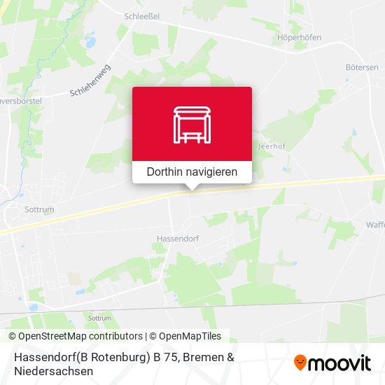 Hassendorf(B Rotenburg) B 75 Karte