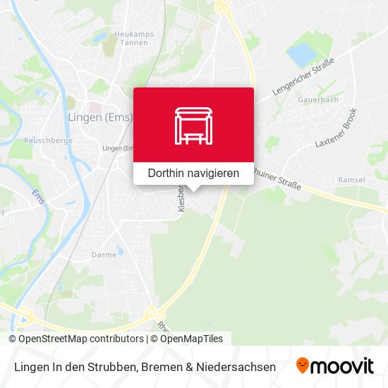 Lingen In den Strubben Karte